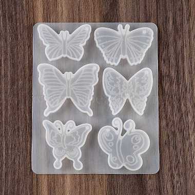 Moules en silicone pour porte-clés et pendentif papillon(DIY-Q037-18B)-4