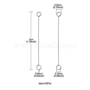 316 Surgical Stainless Steel Eye Pins(STAS-YW0001-41A-P)-4