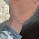 S925 Sterling Silver Satellite Chains Double Layer Multi-strand Bracelets(BJEW-M311-01)-3