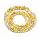Electroplate Mixed Color Glass Beads Strands(GLAA-T006-07-B03)-2