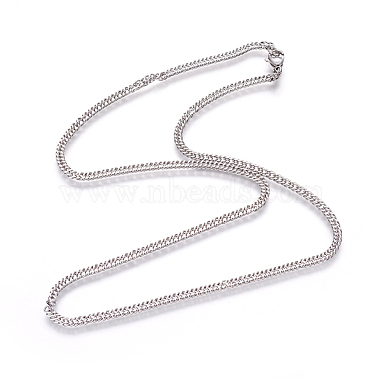304 Stainless Steel Wheat Chain Necklaces(NJEW-L160-012P)-2