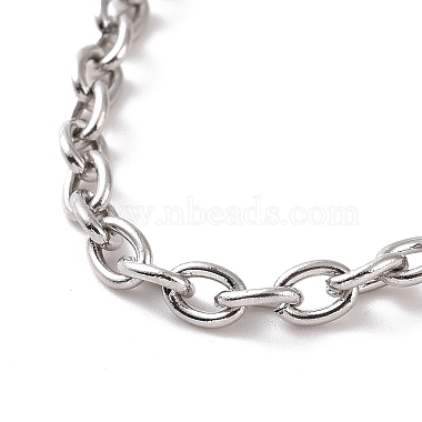 304 браслет-цепочка из нержавеющей стали для мужчин и женщин(BJEW-E031-01P-08)-2