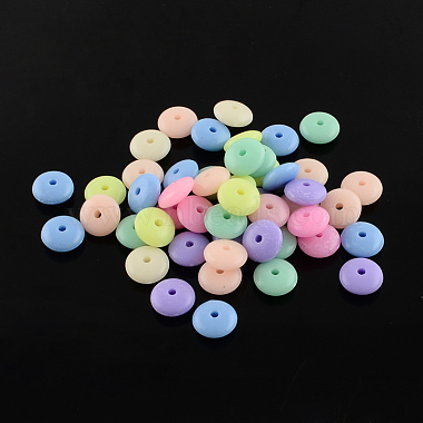 10mm Mixed Color Donut Acrylic Beads