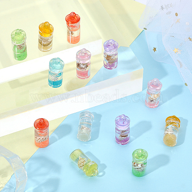48Pcs 8 Colors Luminous Plastic Pendants(KY-CA0001-41)-5