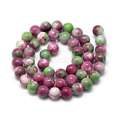 Synthetic Ocean White Jade Beads Strands(G-S254-12mm-C05)-3