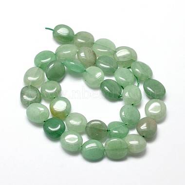 Natural Green Aventurine Nuggets Beads Strands(G-J336-02)-2