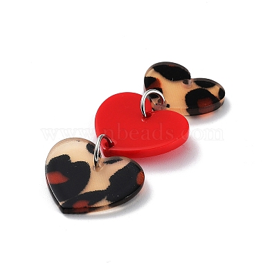 Valentine's Day Opaque Acrylic Pendants(OACR-P025-C03)-2