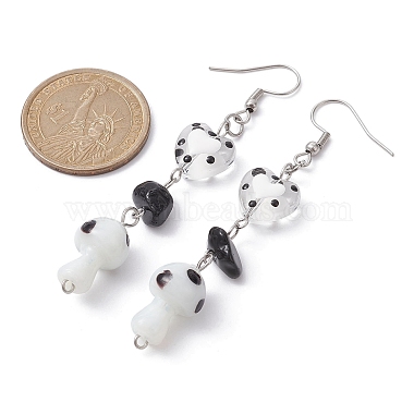 Natural Obsidian Chips Dangle Earrings(EJEW-JE05432-01)-3