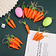 Easter Theme Imitation Carrot Foam & Plastic Pendant Decoration(HJEW-WH0069-21)-4