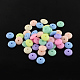 Donut Solid Color Opaque Acrylic Beads(X-SACR-S037-M05-B)-1