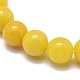 Pulseras elásticas de cuentas de jade amarillo natural(BJEW-K212-A-038)-3