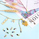 16Pcs 8 Colors Real 18K Gold Plated Brass Micro Pave Cubic Zirconia Charms(ZIRC-DC0001-07)-5