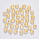 Perles de verre peintes par pulvérisation transparent(X-GLAA-R211-02-B03)-1