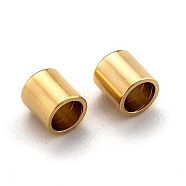 Brass Cord Ends, End Caps Long-Lasting Plated, Real 24K Gold Plated, 5x4mm, Inner Diameter: 3mm(X-KK-H759-34D-G)
