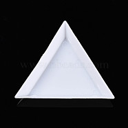 Plastic Diamond Painting Tray Holder, Triangle, White, 710x710x10mm(C015Y-01)