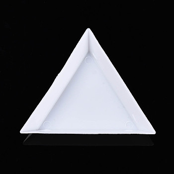 Plastic Diamond Painting Tray Holder, Triangle, White, 710x710x10mm