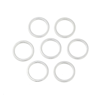 Rack Plating Brass Linking Rings, Cadmium Free & Lead Free, Long-Lasting Plated, Ring, Silver, 8x0.8mm, Inner Diameter: 6.5mm