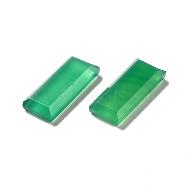 Кабошоны из окрашенного и нагретого натурального зеленого оникса из агата(G-G975-04A-01)-4