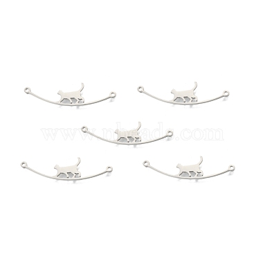 201 Stainless Steel Connector Charms(STAS-N098-094P)-2