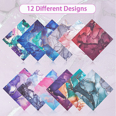 Bloc de papier pour scrapbooking 24pièces 12 styles(DIY-WH0349-46)-5