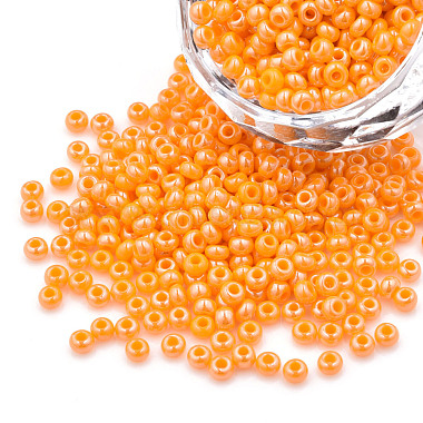 Orange Czech Glass Beads