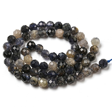 Natural Iolite Beads Strands(G-A097-A14-09)-3