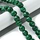 perles synthétiques malachite brins(G-H023-A05-01)-2