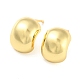 Rack Plating Brass Half Round Stud Earrings(EJEW-F326-24G)-1