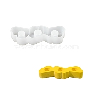 DIY Candlesticks Silicone Molds, for Candle Making, White, Cloud, 5.2x16.3x2.75cm, Inner Diameter: 2.2cm(DIY-G114-03C)
