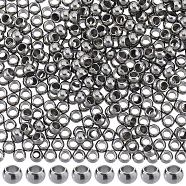 304 Stainless Steel Spacer Beads, Round, Stainless Steel Color, 3x2mm, Hole: 1.5mm, 500pcs(STAS-SC0006-87A)