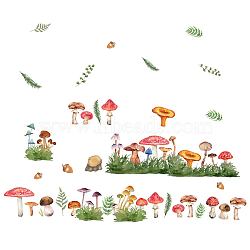 PVC Wall Stickers, Wall Decoration, Mushroom Pattern, 290x900mm(DIY-WH0228-569)