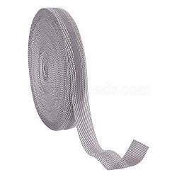 50M Polyester Ribbon, for Garment Accessories, Iron-on Hem Tape Roll for Suit Pants Jeans Trousers Garment Clothes Skirts, Gray, 1 inch(25mm)(FIND-WH0260-52A)