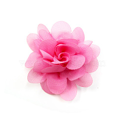 Lace Costume Accessories, Flower, Hot Pink, 50mm(OHAR-Q142-17)