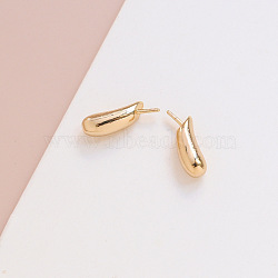 Brass Head Pins, for Ghost Witch Baroque Pearl Making, Dog Ear, Golden, 15x5mm(BAPE-PW0001-18G)