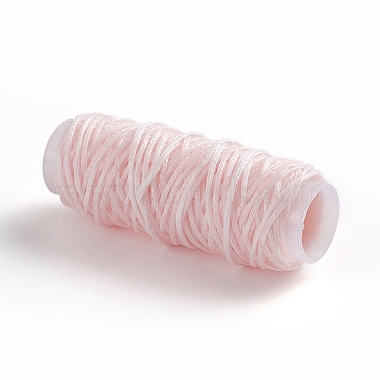 0.8mm Misty Rose Waxed Polyester Cord Thread & Cord