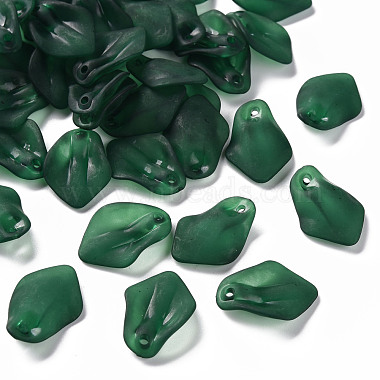 Dark Green Petaline Acrylic Pendants