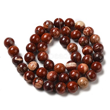 Natural Red Snakeskin Jasper Beads Strands(X-G-H298-A02-03)-3