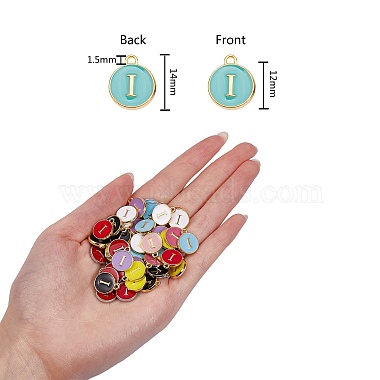 120Pcs 12 Colors Golden Plated Alloy Charms(ENAM-SZ0001-64I)-2