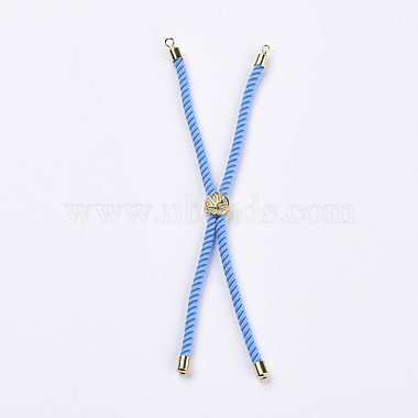 Nylon Twisted Cord Bracelet Making(MAK-F018-03G-RS)-2