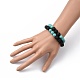 Synthetic Turquoise(Dyed)(Dyed) & Natural Lava Rock Beaded Stretch Bracelets Sets(BJEW-JB05416-03)-4