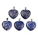 Natural Map Stone Pendants(G-N0325-18A)-2