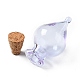 Adorno de botellas de corcho de vidrio en forma de lágrima(AJEW-A039-01F)-2