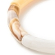 Acrylic Curved Tube Beaded Stretch Bracelet(BJEW-JB07973-04)-4