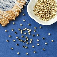 CCB Plastic Beads, for DIY Jewelry Making, Round, Golden, 4mm(CCB-YW0001-29B)