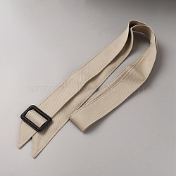 Tie a Knot Polyester Waist Belt with Plastic Buckle, for Shirt Dress Overcoat, Wheat, 67-3/8 inch(171cm)(AJEW-WH20002-10A)