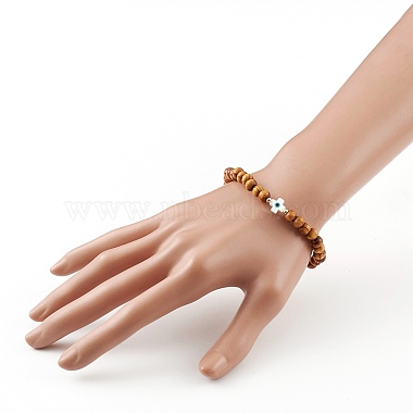 Natural Wood Beads Stretch Bracelets(BJEW-JB05848-02)-4