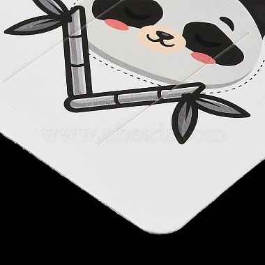 Rectangle Paper Hair Clip Display Cards(AJEW-A051-01)-3