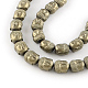 Electroplated Matte Non-magnetic Synthetic Hematite Beads Strands(G-R259-48F)-1