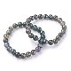 Natural Moss Agate Beads Stretch Bracelets(BJEW-F380-01-B15)-1