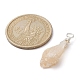 Electroplated Natural Quartz Crystal Dyed Pendants(PALLOY-JF02324-01)-2